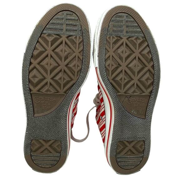 Converse All Star Sneakers Candy Cane High Tops Sneakers Size Men's 4 Women's 6 - Picture 3 of 16